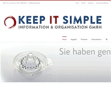 Tablet Screenshot of keepitsimple.de